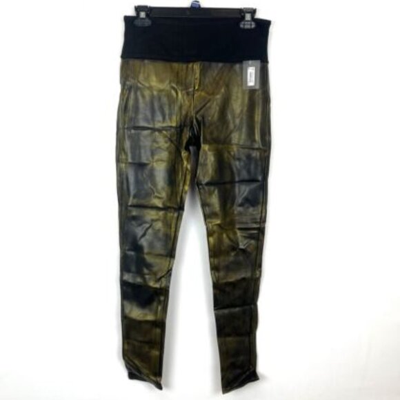 SPANX Pants - Spanx Women’s Black/Yellow Gold Leggings Size L